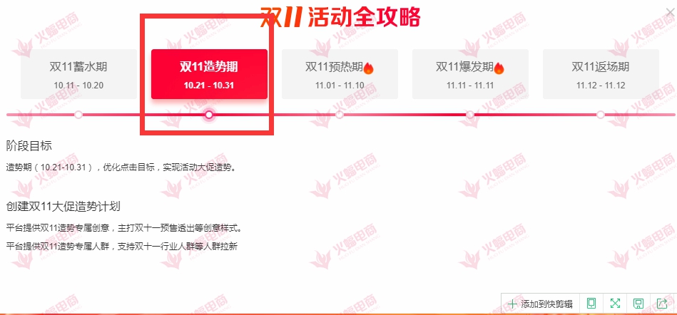 淘宝双十一活动突围技巧、操作核心