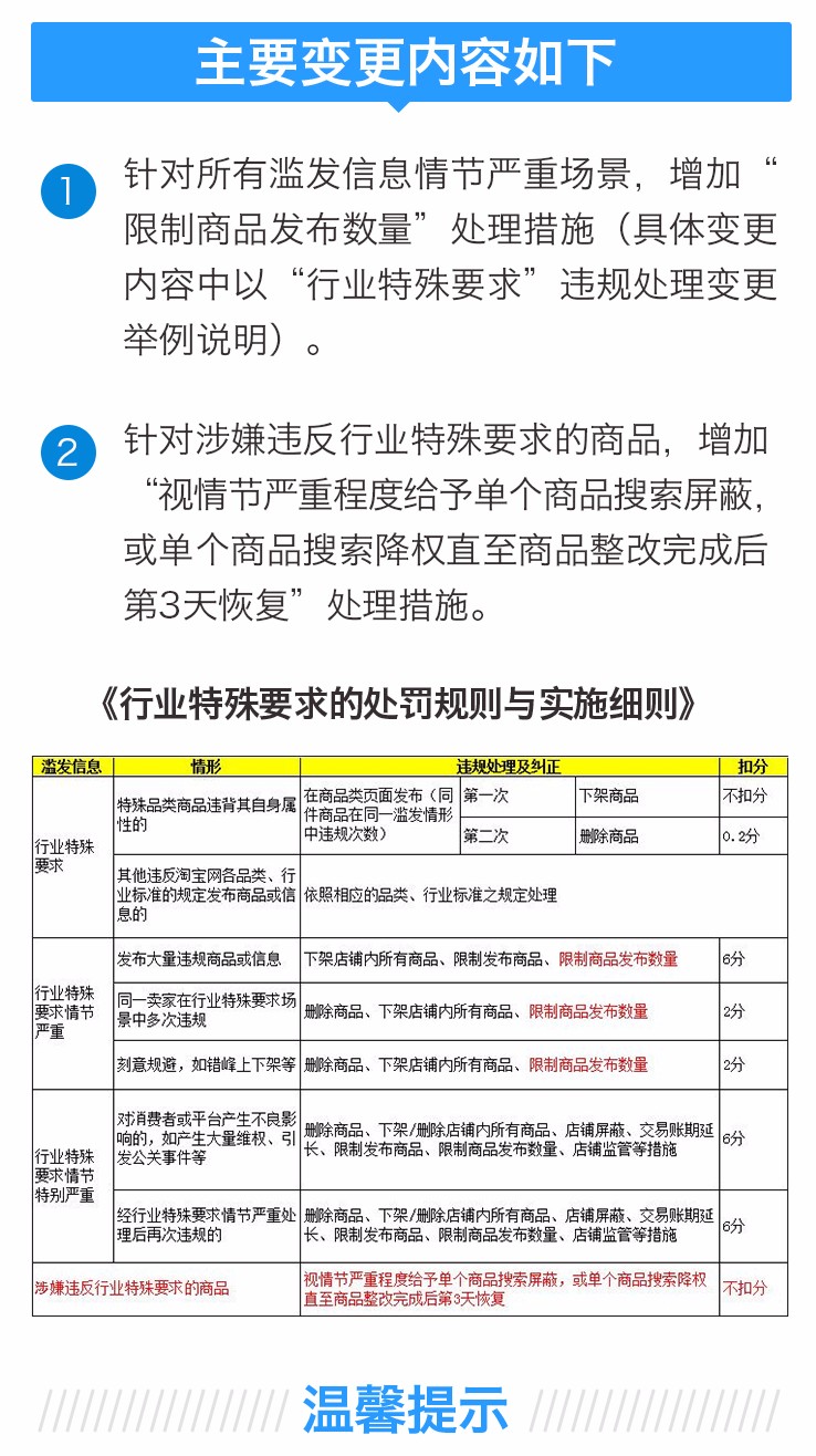 淘宝网滥发信息规则变更公示通知-THE FREE SKY